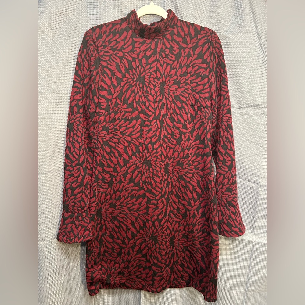 Anthropologie Hutch Red and Black Dress